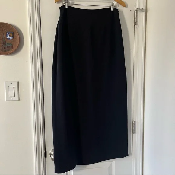 Giorgio Armani Black 100% Silk Maxi Straight Skirt in 46EU (10US) or L - Picture 7 of 16